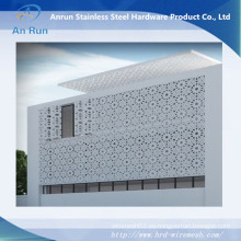 Impermeable impermeable pared de cortina de aluminio interior de hoja perforada